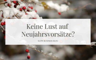 Natürliche Neugierde statt Neujahrsvorsätze