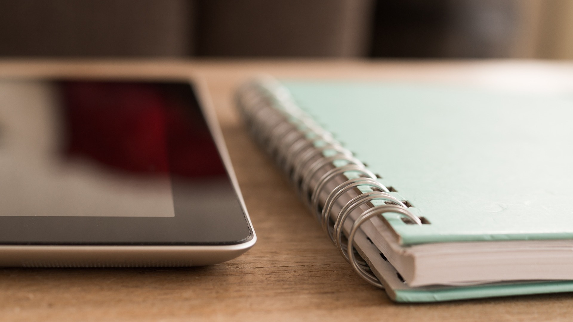Tablet und Notizbuch Tablet und Notizbuch
