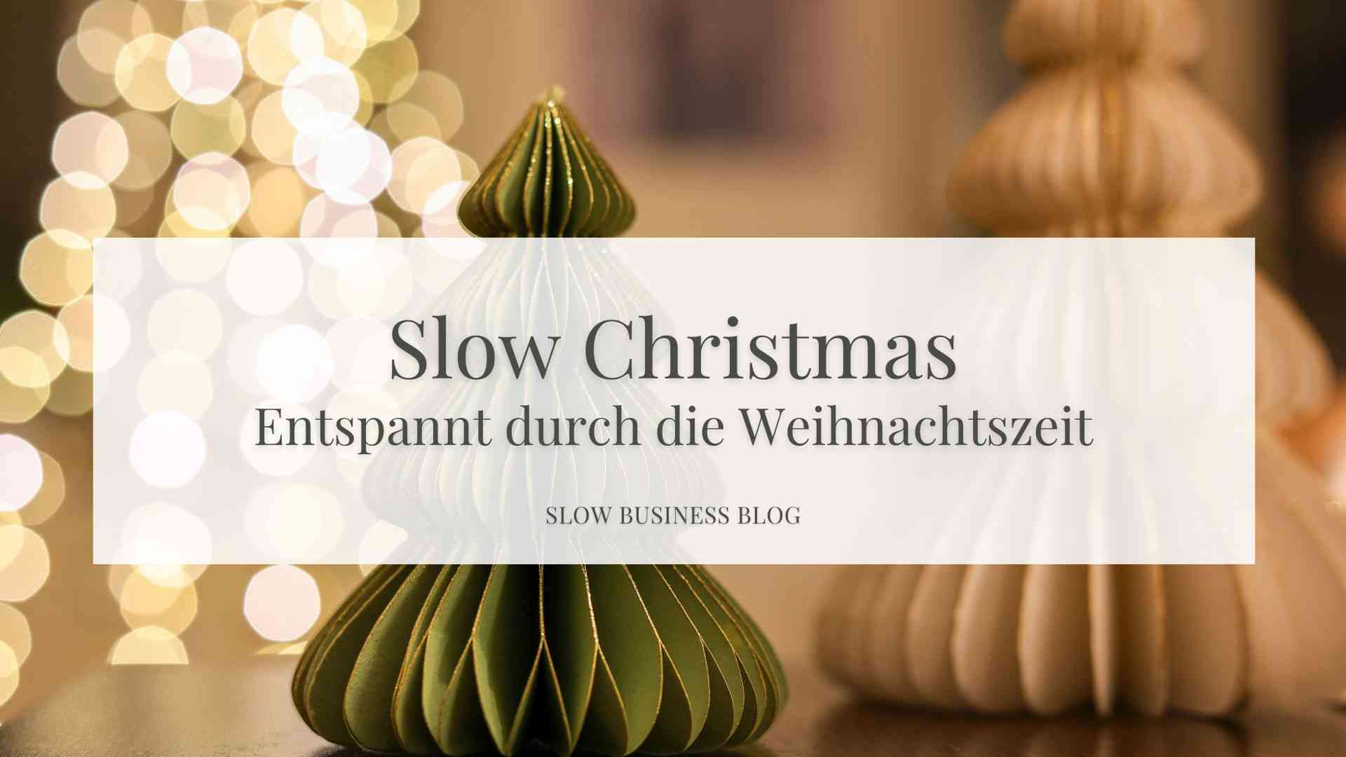 Slow Christmas Titelbild Slow Christmas Titelbild